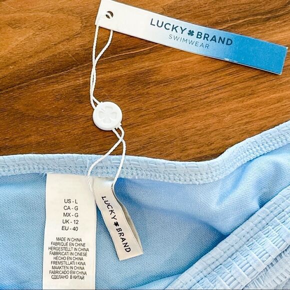 🍋 Lucky Brand • NWT Shoreline Chic Loop-Side Hipster Bikini Bottoms - Picture 5 of 7